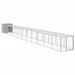 Chicken Cage With Run Light Grey 110x1221x110 Cm Galvanised