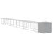 Chicken Cage With Run Light Grey 110x1221x110 Cm Galvanised