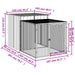 Chicken Cage With Run Light Grey 110x201x110 Cm Galvanised