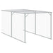 Chicken Cage With Run Light Grey 110x405x110 Cm Galvanised