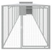 Chicken Cage With Run Light Grey 110x813x110 Cm Galvanised