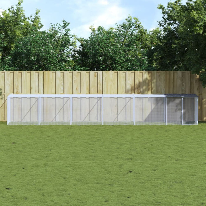 Chicken Cage With Roof Anthracite 603x98x90 Cm Galvanised