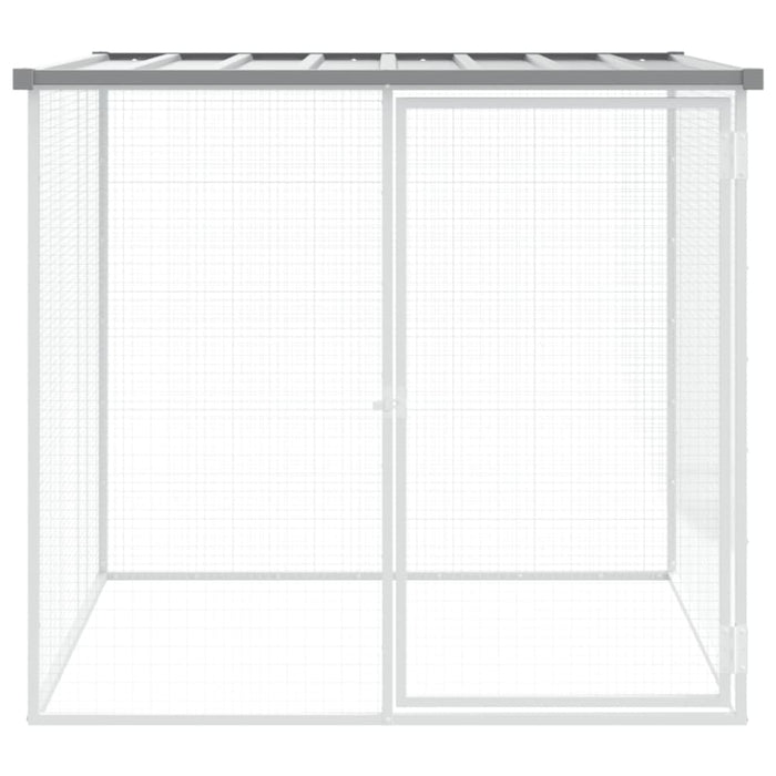 Chicken Cage With Roof Light Grey 103x98x90 Cm Galvanised