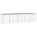 Chicken Cage With Roof Light Grey 403x98x90 Cm Galvanised