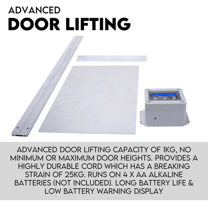 Chicken Coop Door With Digital Lcd Screen To Manage Timer