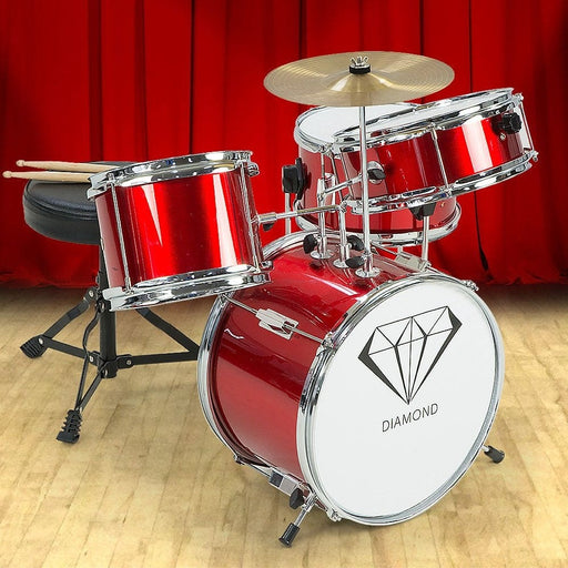 Children’s 4pc Drum Kit - Red