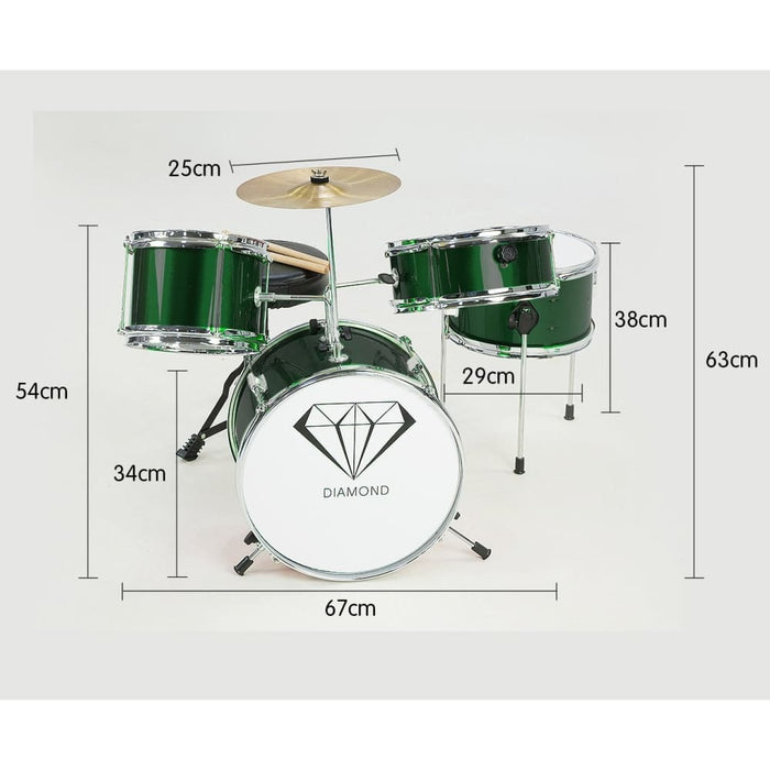 Children’s 4pc Drumkit - Green