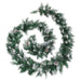 Christmas Garland With Led Lights Green 2.7 m Pvc Tapolk