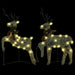 Christmas Reindeers 2 Pcs Gold 40 Leds Taxlnt