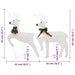 Christmas Reindeers 2 Pcs White 40 Leds Taxlnp