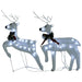 Christmas Reindeers 2 Pcs White 40 Leds Taxlnp