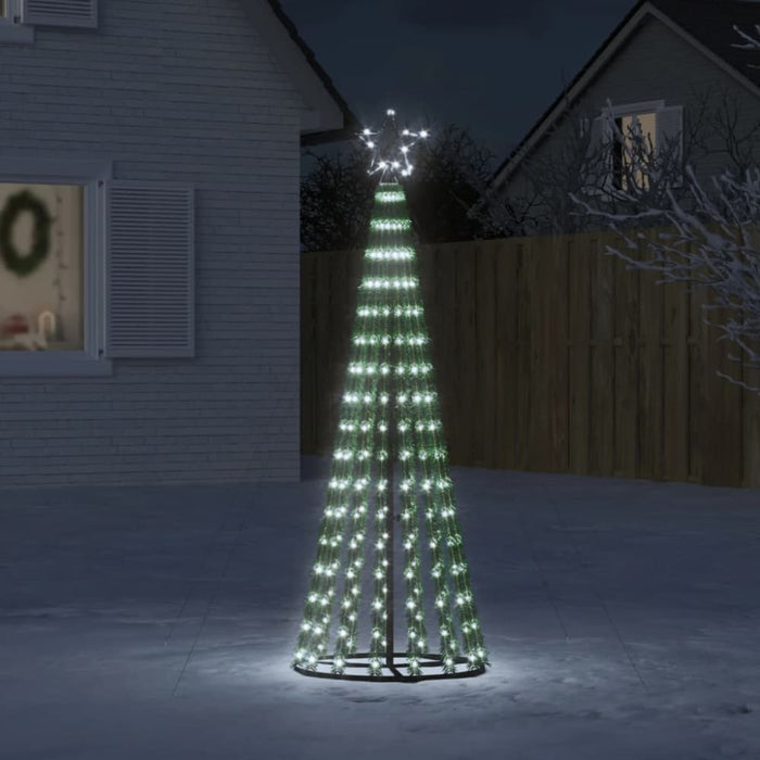 Christmas Tree Light Cone 275 Leds Cold White 180 Cm Tpnblp