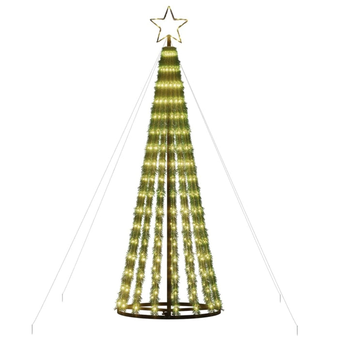 Christmas Tree Light Cone 275 Leds Warm White 180 Cm Tpnbla