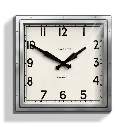 Chrome Quad Clock Sleek Timepiece