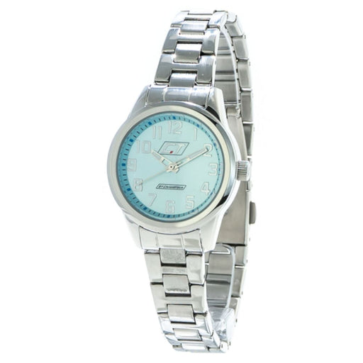 Chronotech Cc7041l-01m Ladies Quartz Watch Blue 29mm