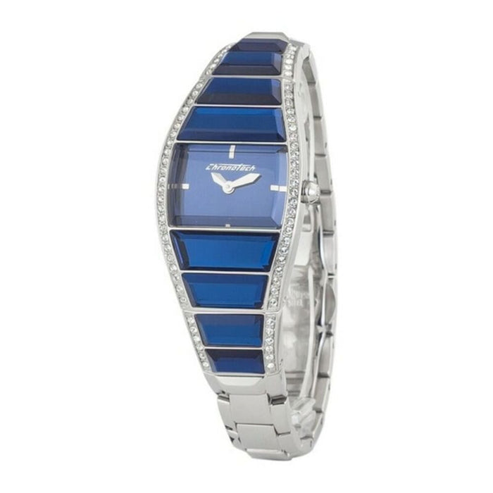 Chronotech Ct7099ls-03m Ladies Quartz Watch Blue 26mm