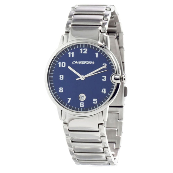 Chronotech Ct7325l-03m Ladies Quartz Watch Blue 28mm