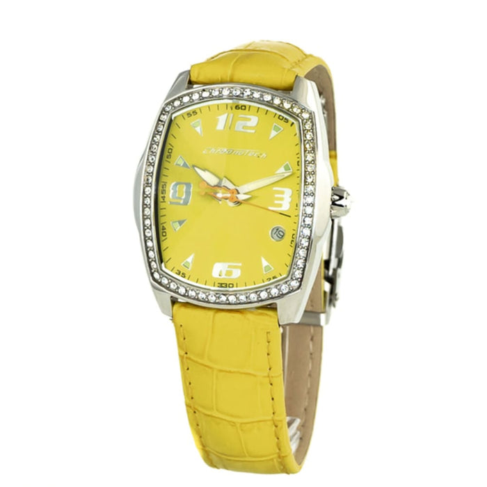 Chronotech Ct7504ls-05 Ladies Quartz Watch Yellow 35mm