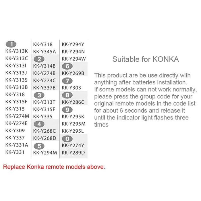 Chunghop e K906 Universal Remote Controller For Konka Led