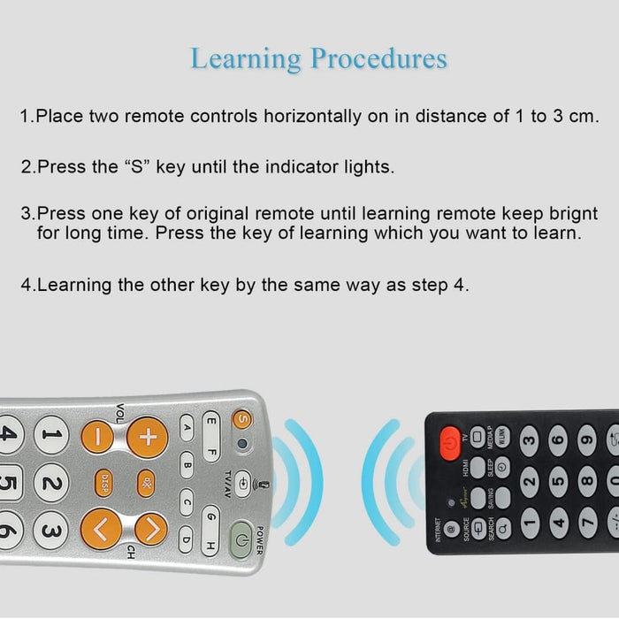 Chunghop L108e Infra Learning Universal Tv Remote Control