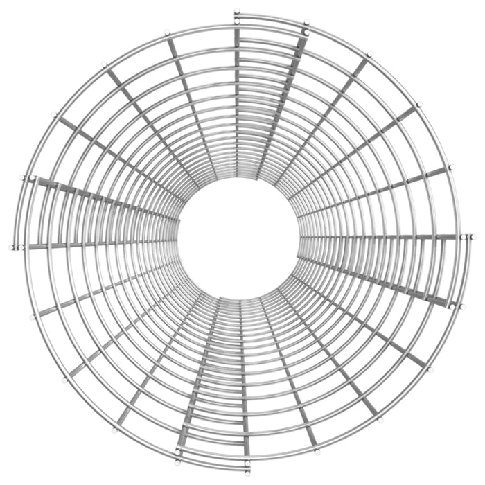 Circular Gabion Pole Galvanised Steel ø30x200 Cm Opxboa