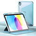 Clear 360 Rotation Stand Smart Leather Tablet Case For Ipad