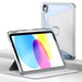 Clear 360 Rotation Stand Smart Leather Tablet Case For Ipad