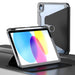 Clear 360 Rotation Stand Smart Leather Tablet Case For Ipad