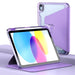 Clear 360 Rotation Stand Smart Leather Tablet Case For Ipad