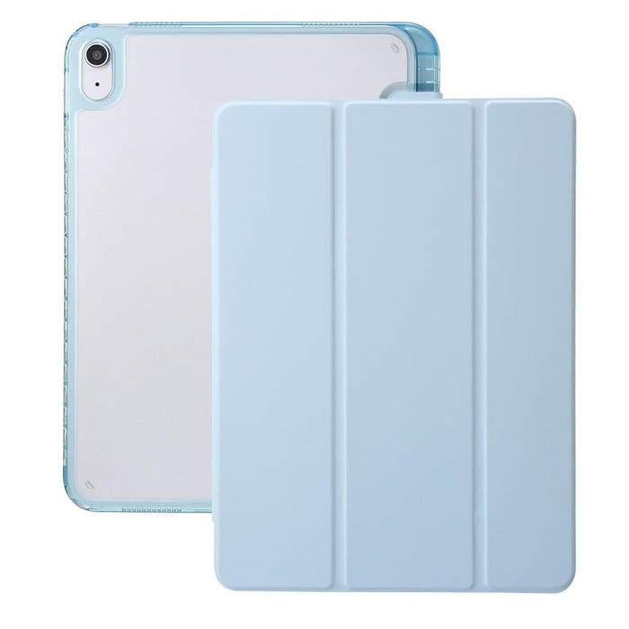 Clear Acrylic 3 Fold Leather Tablet Case For Ipad 10th Gen