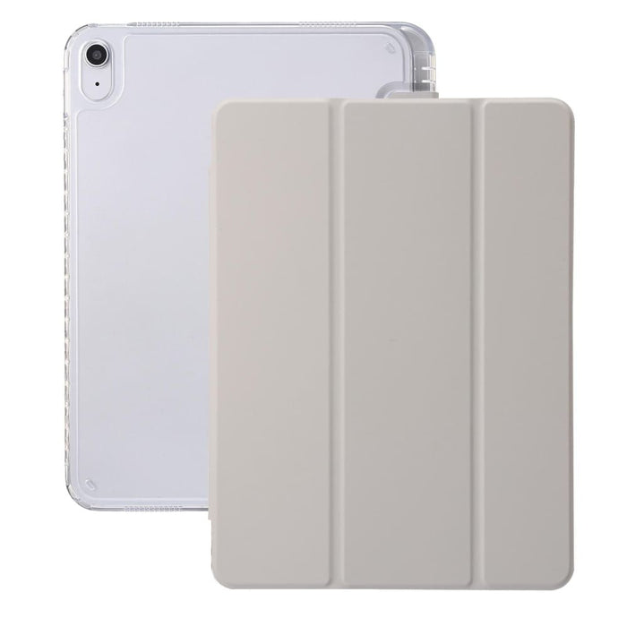 Clear Acrylic 3 Fold Leather Tablet Case For Ipad 10th Gen