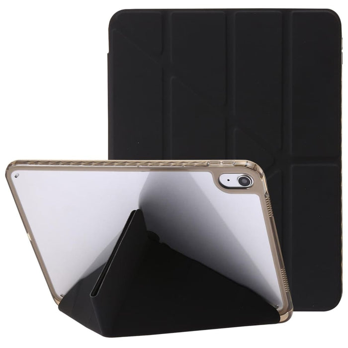 Clear Acrylic Deformation Leather Tablet Case