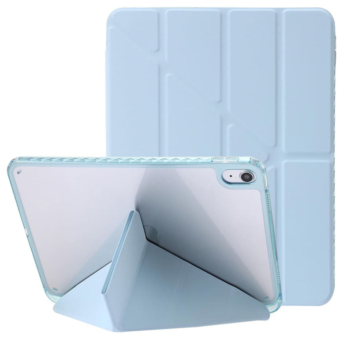 Clear Acrylic Deformation Leather Tablet Case