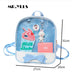 Clear Kids Backpack With Bow Mini Schoolbag