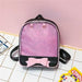 Clear Kids Backpack With Bow Mini Schoolbag