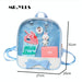 Clear Kids Backpack With Bow Mini Schoolbag