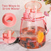 Clear Large Water Bottle Jug With Adjustable Shoulder Strap