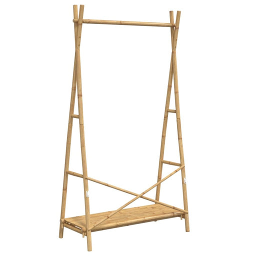 Clothes Rack With Shelf 102x50x190 Cm Bamboo Tlnbtt