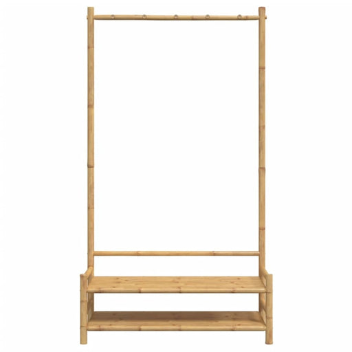 Clothes Rack With Shelves 103x40x183 Cm Bamboo Tlnbtx