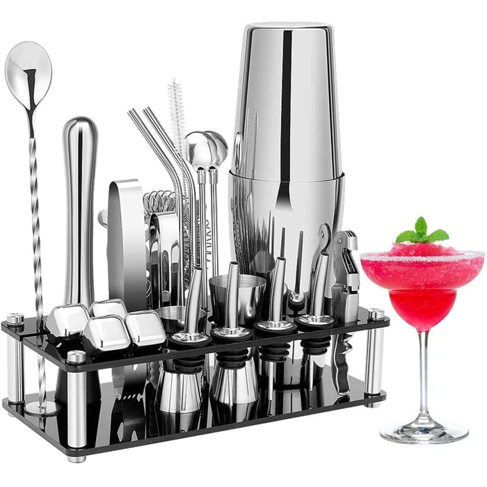 Cocktail Shaker Set Boston 23-piece Stainless Steel