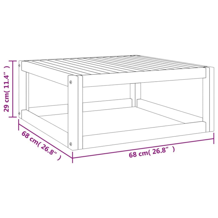 Coffee Table 68x68x29 Cm Solid Acacia Wood Tlbbxa