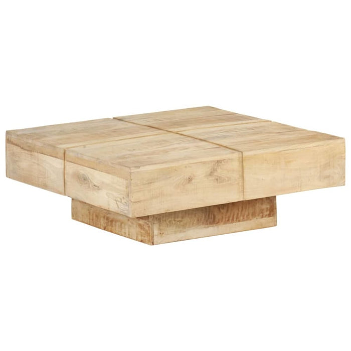 Coffee Table 80x80x28 Cm Solid Mango Wood Txtpkx