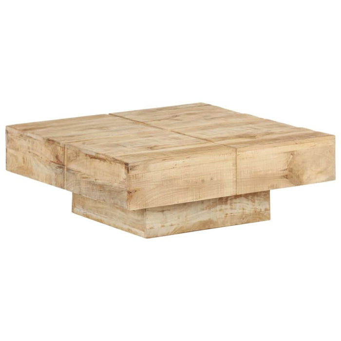 Coffee Table 80x80x28 Cm Solid Mango Wood Txtpkx