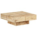 Coffee Table 80x80x28 Cm Solid Mango Wood Txtpkx