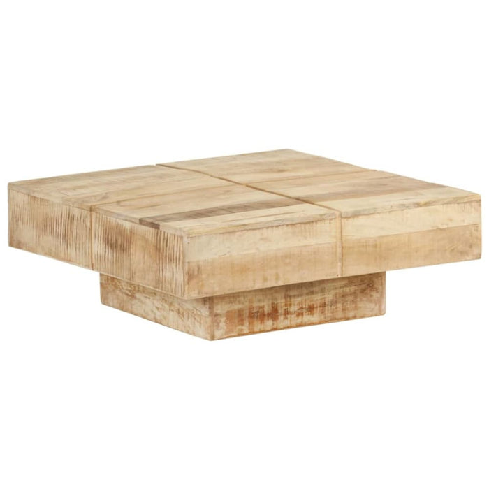 Coffee Table 80x80x28 Cm Solid Mango Wood Txtpkx