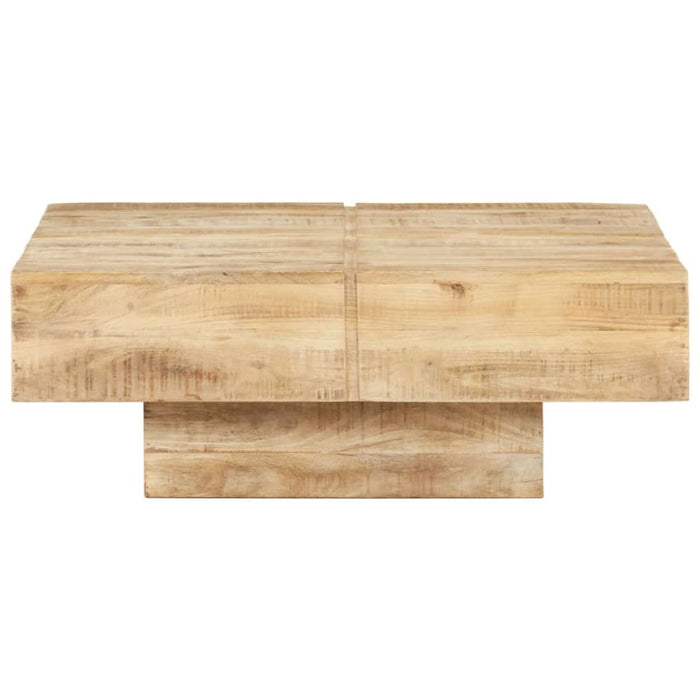 Coffee Table 80x80x28 Cm Solid Mango Wood Txtpkx