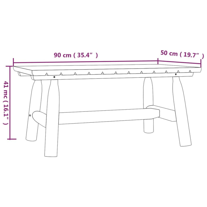 Coffee Table 90x50x41 Cm Solid Wood Spruce Tlttpa