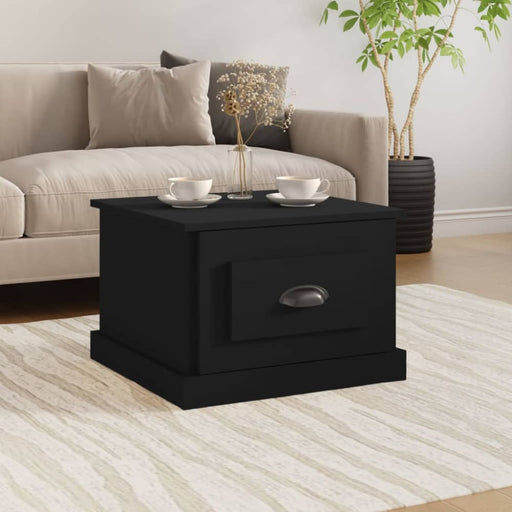 Coffee Table Black 50x50x35 Cm Engineered Wood Nolxak
