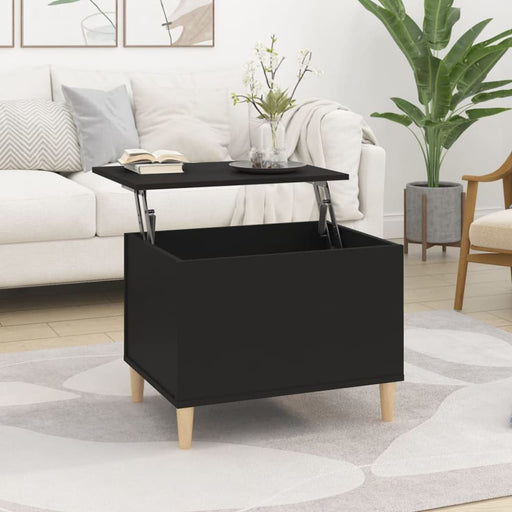 Coffee Table Black 60x44.5x45 Cm Engineered Wood Nokplp