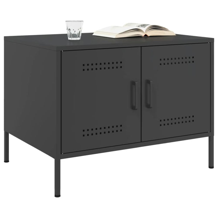 Coffee Table Black 68x50x50.5 Cm Cold-rolled Steel Natbtb